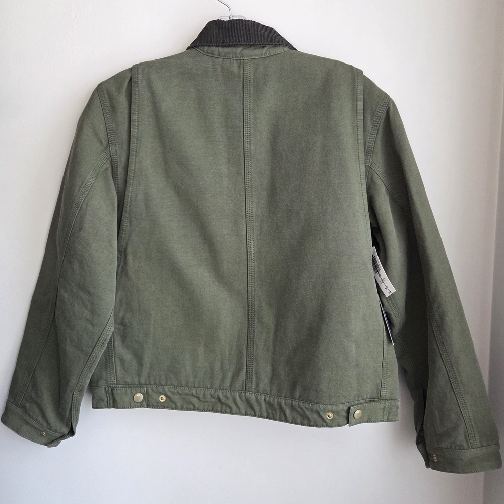 TNA Olive Dale Utility Chore Barn Jacket Lined Boxy XS NWT - Picture 9 of 15